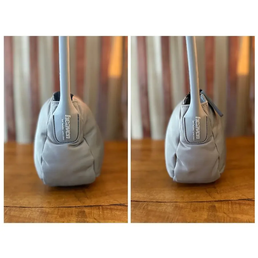 Heaven by Marc Jacobs Puffy Nylon Shoulder Bag – Cement Grey